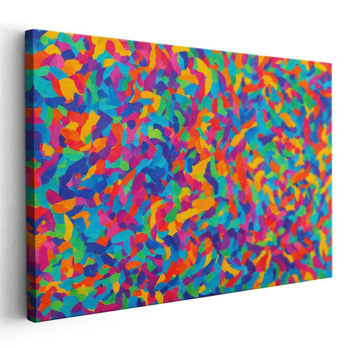Dynamic Flow Fusion: Dynamic Abstract Expressionist Canvas Art Print