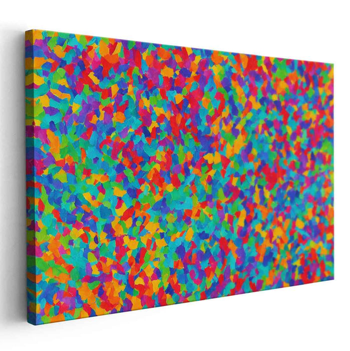 Kaleidoscopic Dreams: Abstract Expressionist Color Burst Canvas Art