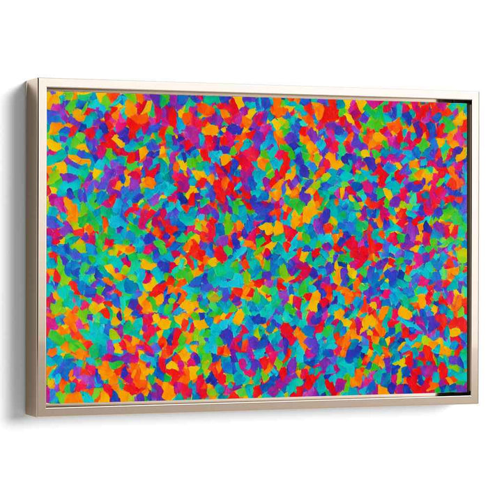 Kaleidoscopic Dreams: Abstract Expressionist Color Burst Canvas Art