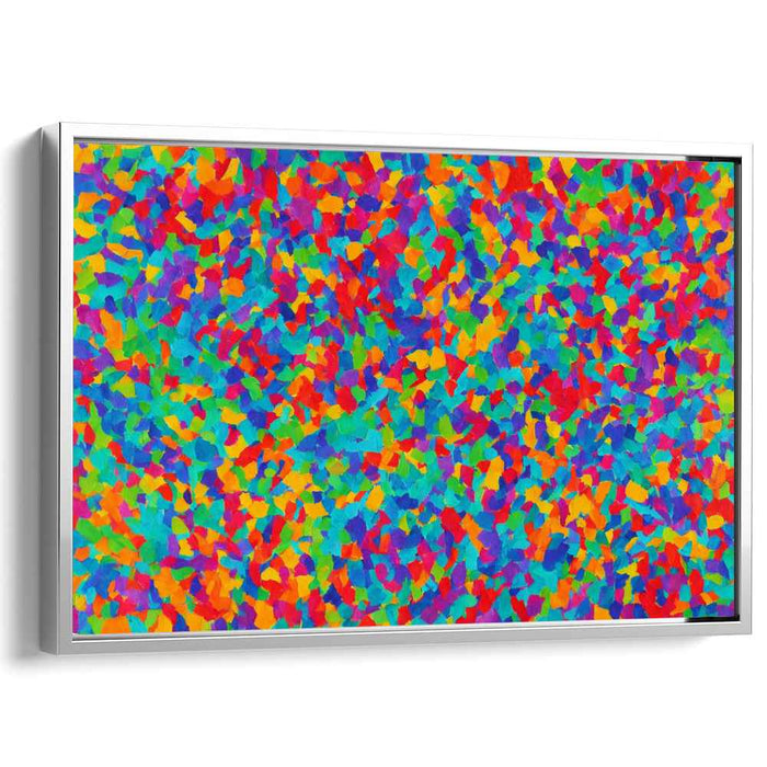 Kaleidoscopic Dreams: Abstract Expressionist Color Burst Canvas Art