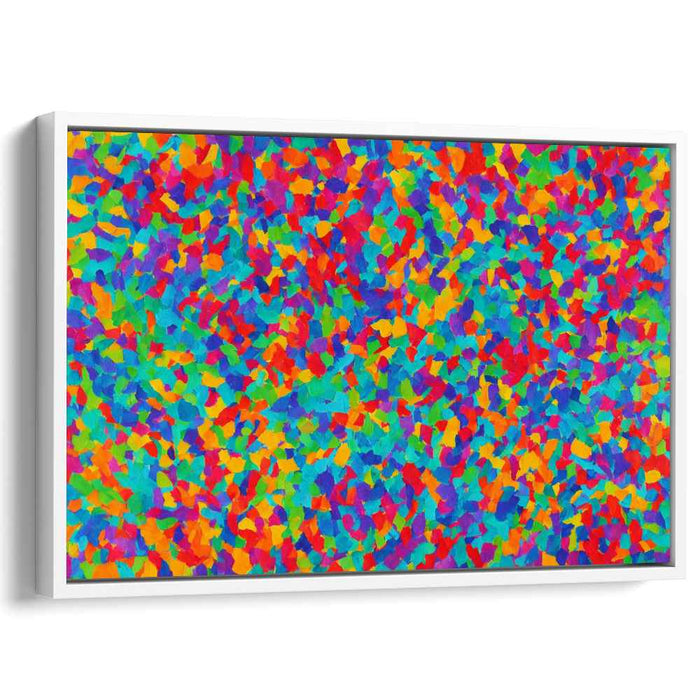 Kaleidoscopic Dreams: Abstract Expressionist Color Burst Canvas Art