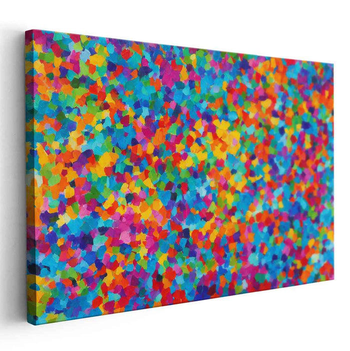 Chaos Unleashed: Vibrant Abstract Expressionist Canvas Art
