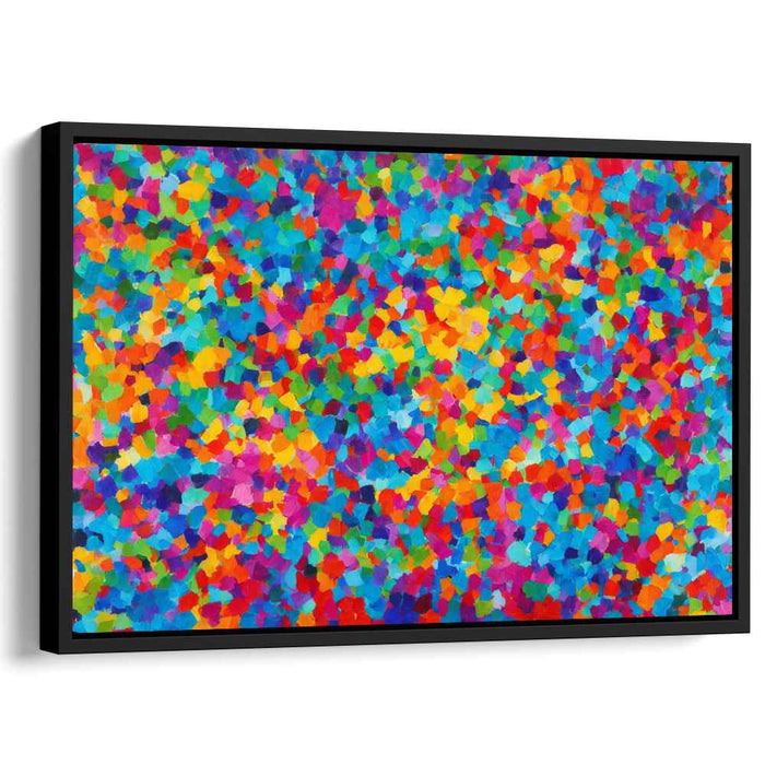 Chaos Unleashed: Vibrant Abstract Expressionist Canvas Art