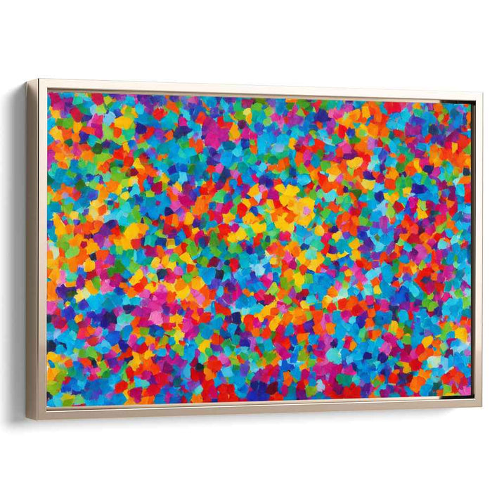 Chaos Unleashed: Vibrant Abstract Expressionist Canvas Art