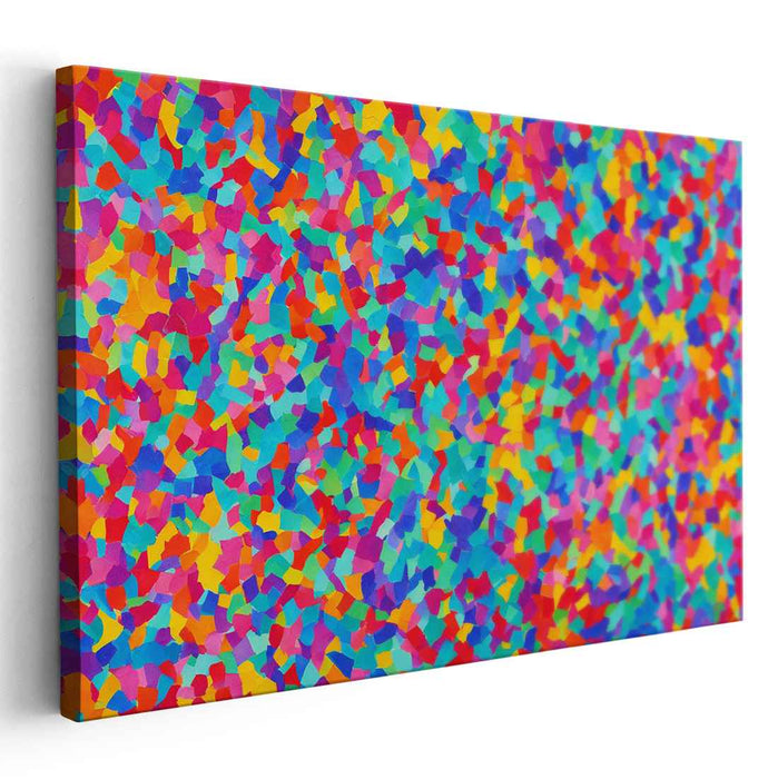 Vibrant Dreamdance Illusions: Abstract Expressionist Multicolor Canvas Art