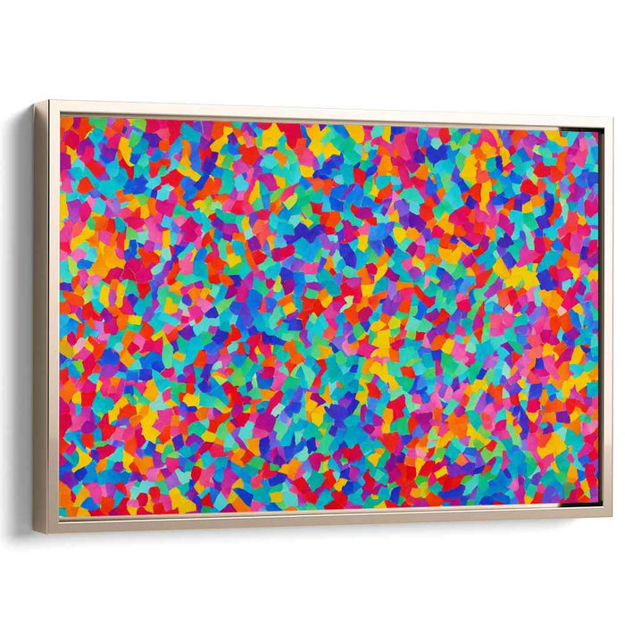 Vibrant Dreamdance Illusions: Abstract Expressionist Multicolor Canvas Art