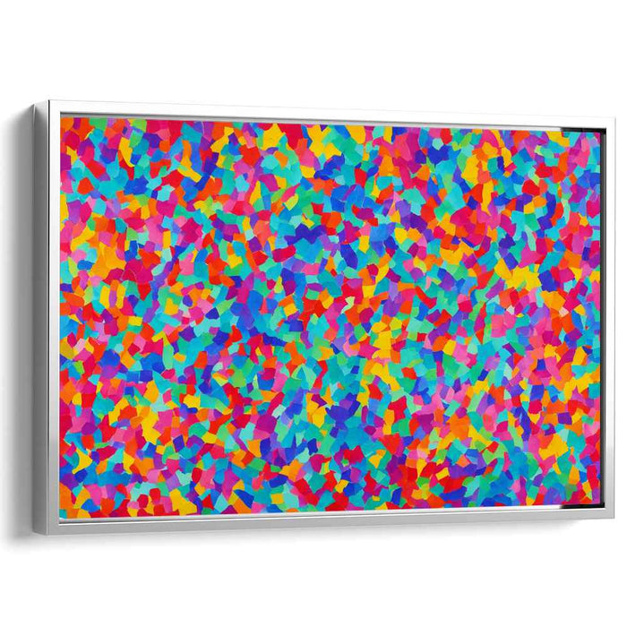 Vibrant Dreamdance Illusions: Abstract Expressionist Multicolor Canvas Art