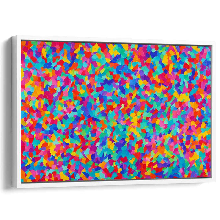 Vibrant Dreamdance Illusions: Abstract Expressionist Multicolor Canvas Art