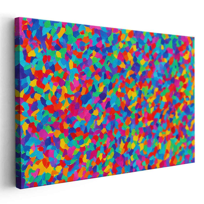 Dreamscape Melody Burst: Abstract Mosaic of Vivid Dreams Canvas Art