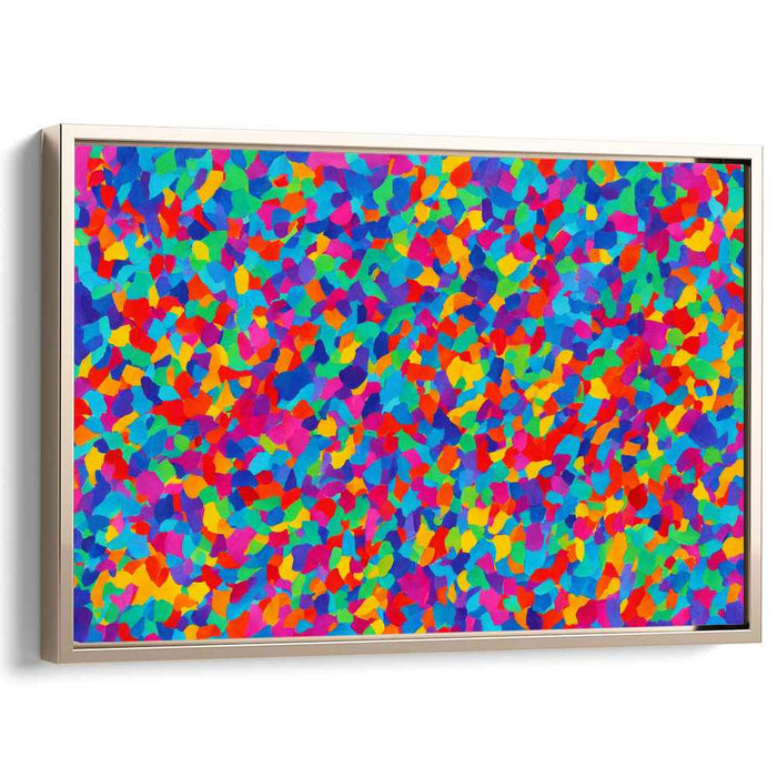 Dreamscape Melody Burst: Abstract Mosaic of Vivid Dreams Canvas Art