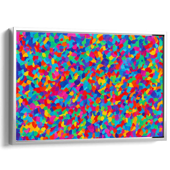 Dreamscape Melody Burst: Abstract Mosaic of Vivid Dreams Canvas Art