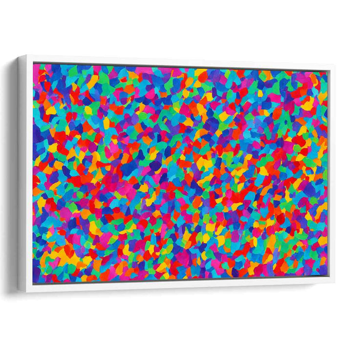 Dreamscape Melody Burst: Abstract Mosaic of Vivid Dreams Canvas Art