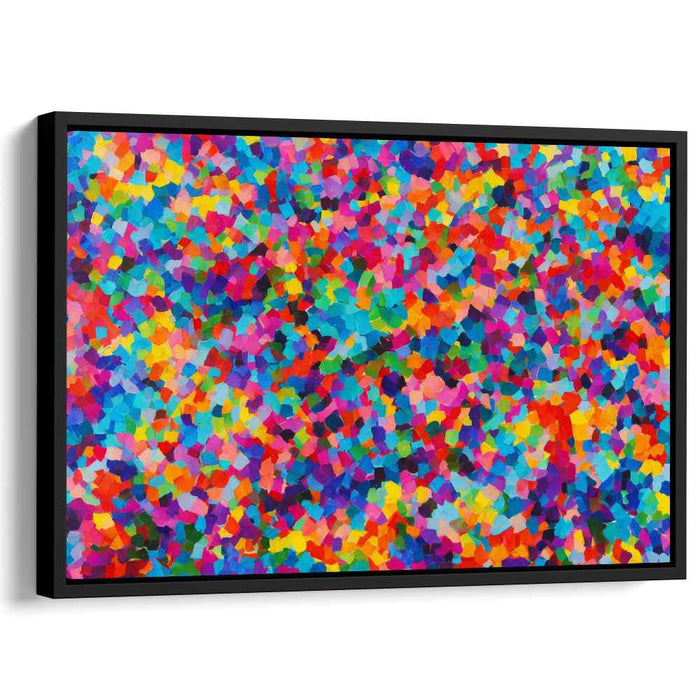 Colorful Mind's Echo: Vibrant Abstract Expressionist Canvas Art