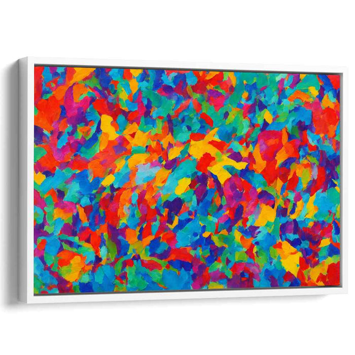 Atomic Fusion Canvas: Dynamic Abstract Expressionist Canvas Art