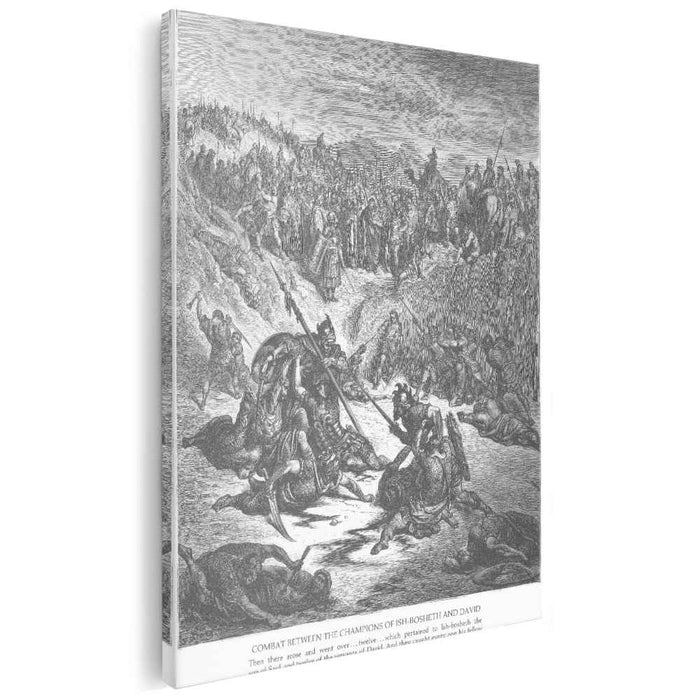 Combat between Soldiers of Ish-bosheth and David by Gustave Dore
