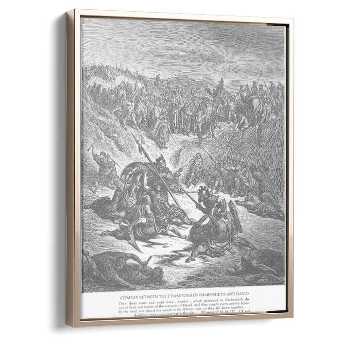 Combat between Soldiers of Ish-bosheth and David by Gustave Dore