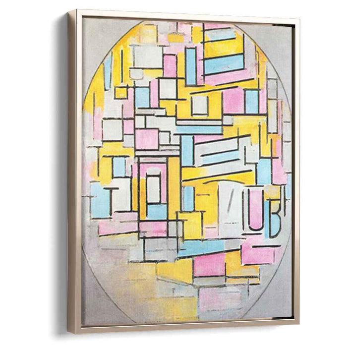 Composition with Oval in Color Planes II (1914) by Piet Mondrian