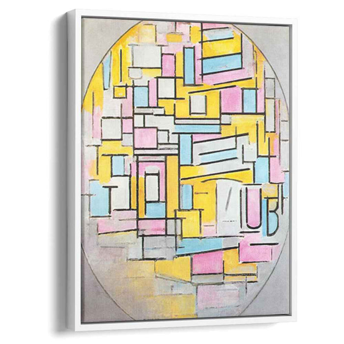 Composition with Oval in Color Planes II (1914) by Piet Mondrian