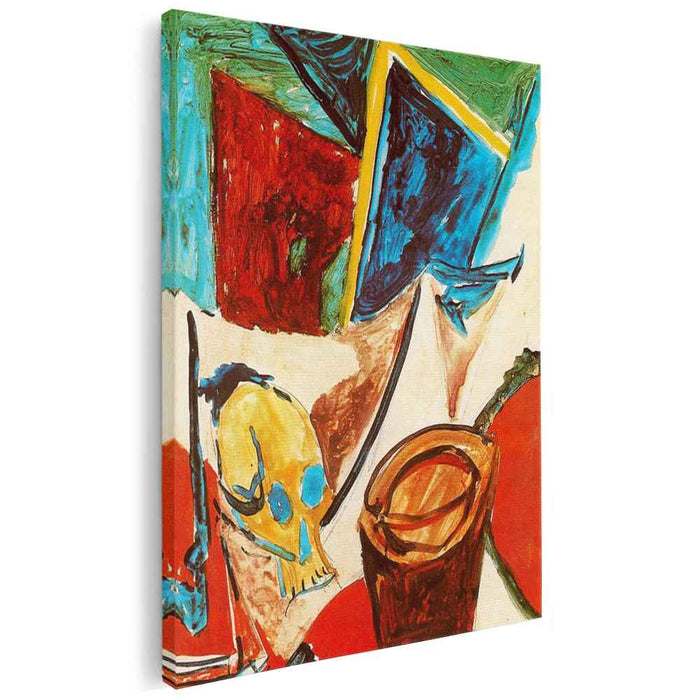 Composition with skull (study) (1907) by Pablo Picasso