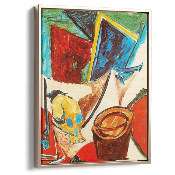 Composition with skull (study) (1907) by Pablo Picasso