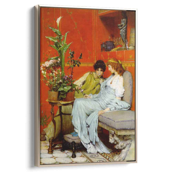 Confidences (1869) by Sir Lawrence Alma-Tadema