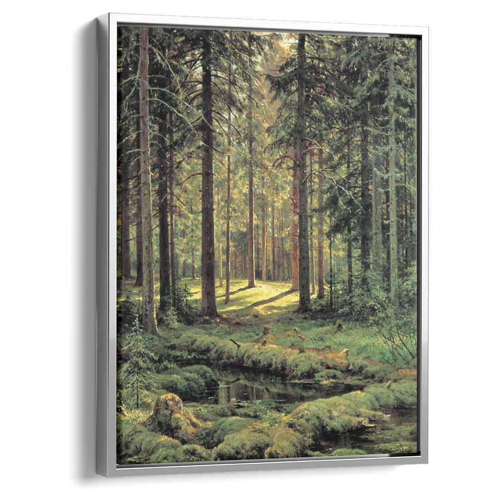 Coniferous Forest. Sunny Day (1895) by Ivan Shishkin - Canvas