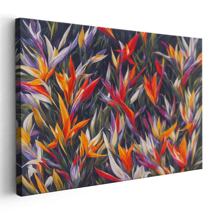 Contemporary Oil Birds of Paradise #101