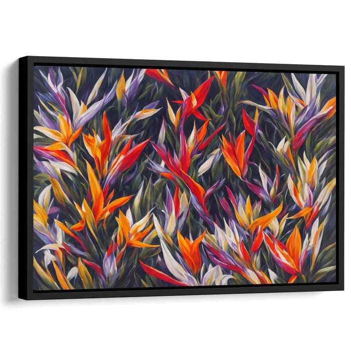 Contemporary Oil Birds of Paradise #101