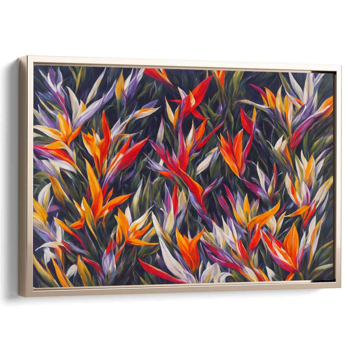 Contemporary Oil Birds of Paradise #101