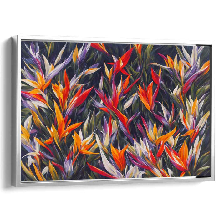 Contemporary Oil Birds of Paradise #101