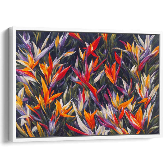 Contemporary Oil Birds of Paradise #101