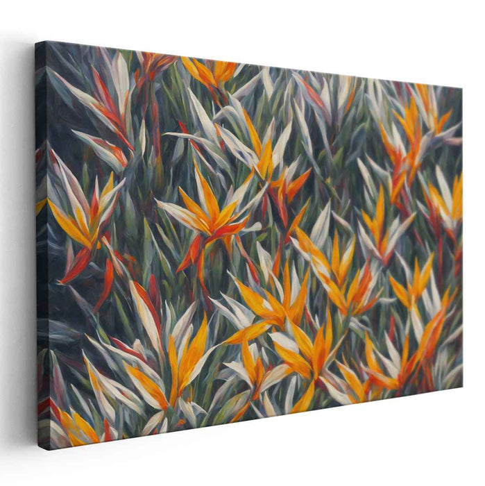 Contemporary Oil Birds of Paradise #102