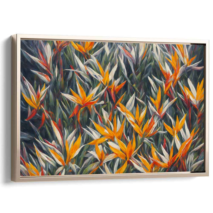 Contemporary Oil Birds of Paradise #102