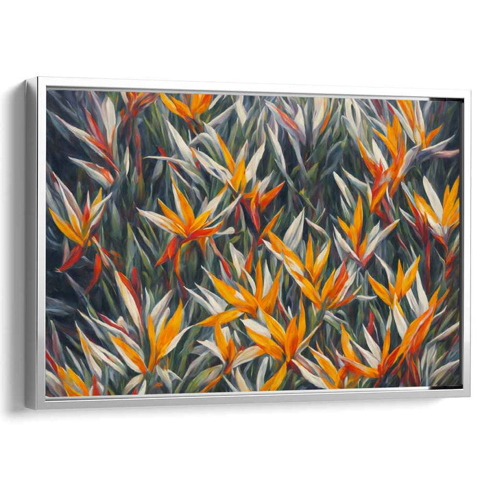 Contemporary Oil Birds of Paradise #102