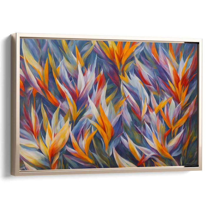 Contemporary Oil Birds of Paradise #103