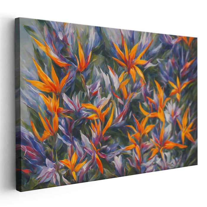 Contemporary Oil Birds of Paradise #107