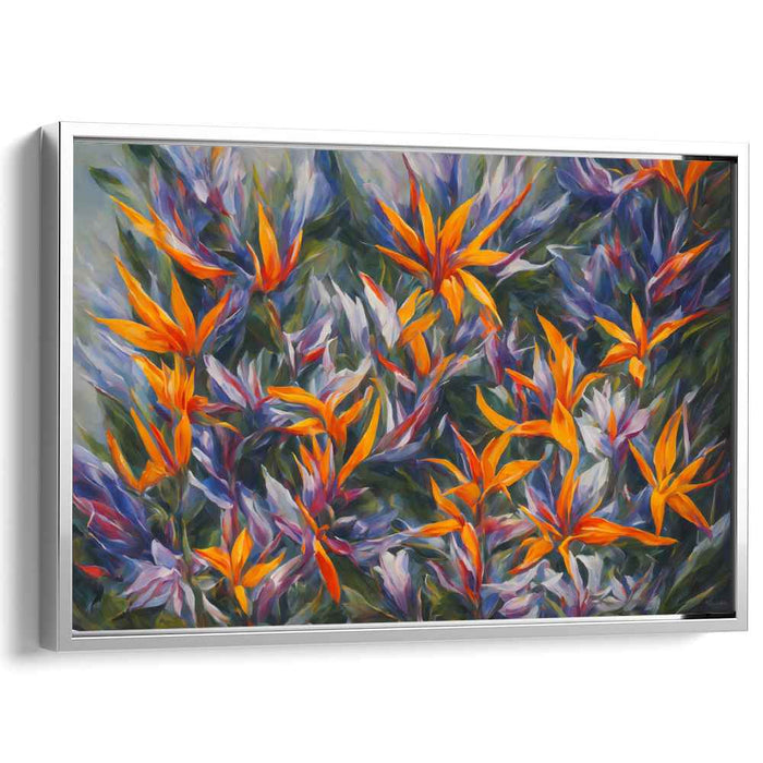 Contemporary Oil Birds of Paradise #107