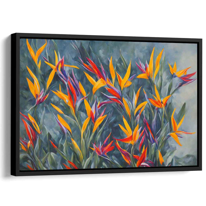 Contemporary Oil Birds of Paradise #114