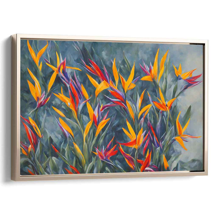Contemporary Oil Birds of Paradise #114