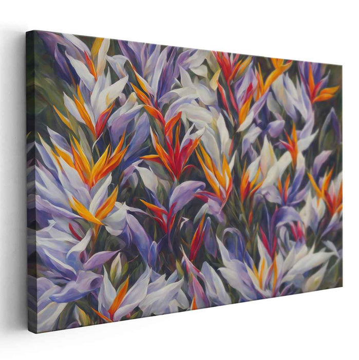 Contemporary Oil Birds of Paradise #117