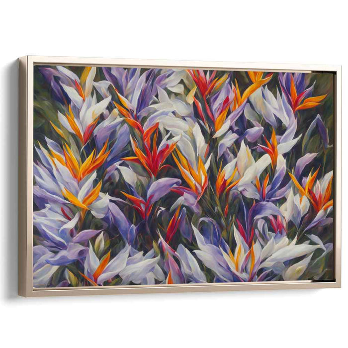 Contemporary Oil Birds of Paradise #117