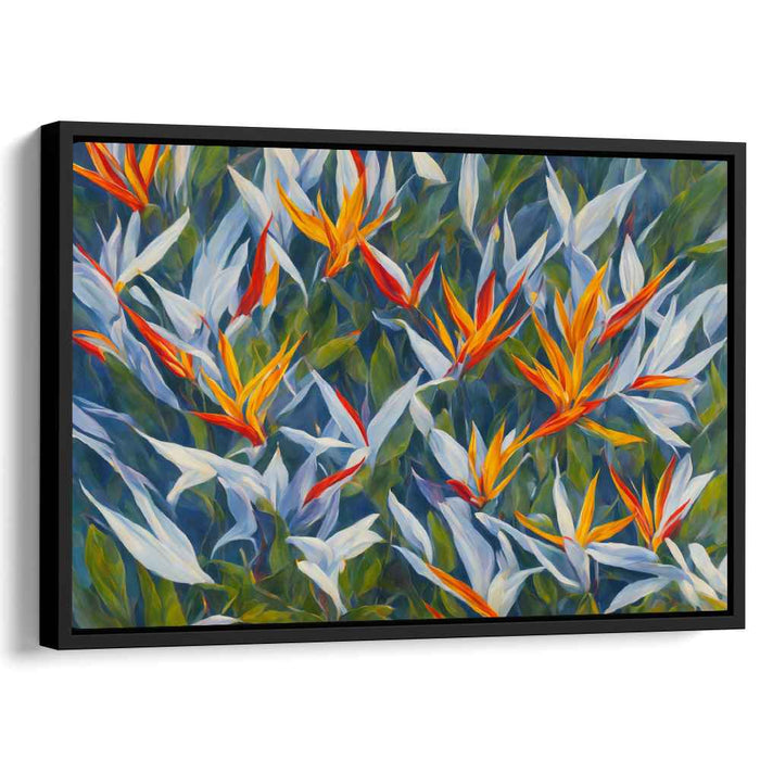 Contemporary Oil Birds of Paradise #118