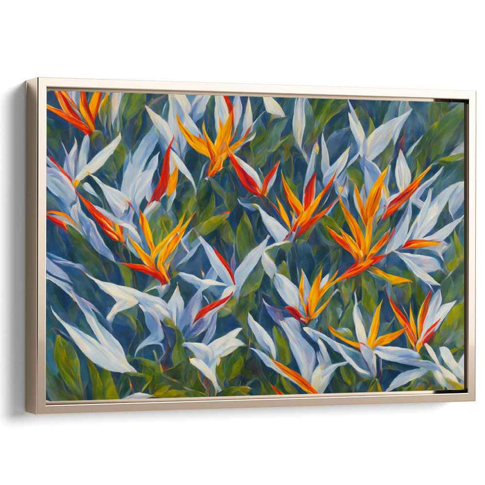 Contemporary Oil Birds of Paradise #118