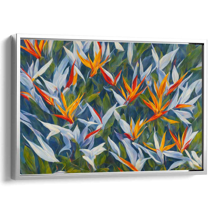 Contemporary Oil Birds of Paradise #118