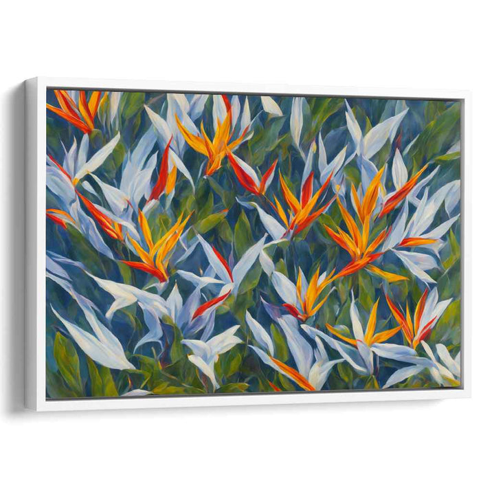 Contemporary Oil Birds of Paradise #118