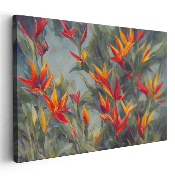 Contemporary Oil Birds of Paradise #126
