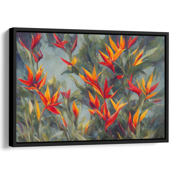 Contemporary Oil Birds of Paradise #126