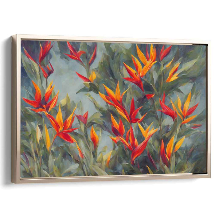 Contemporary Oil Birds of Paradise #126
