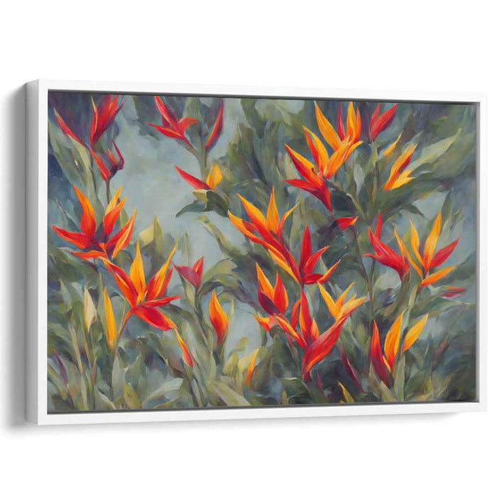 Contemporary Oil Birds of Paradise #126