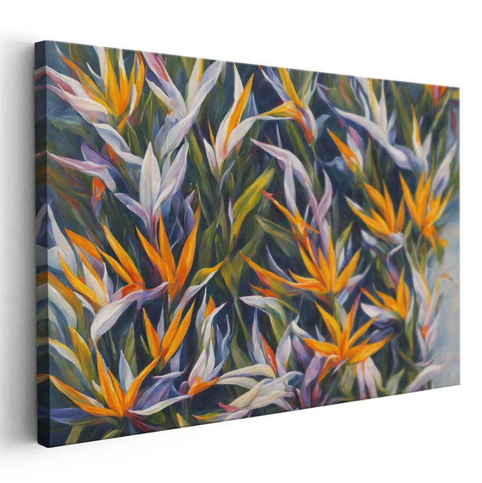 Contemporary Oil Birds of Paradise #130